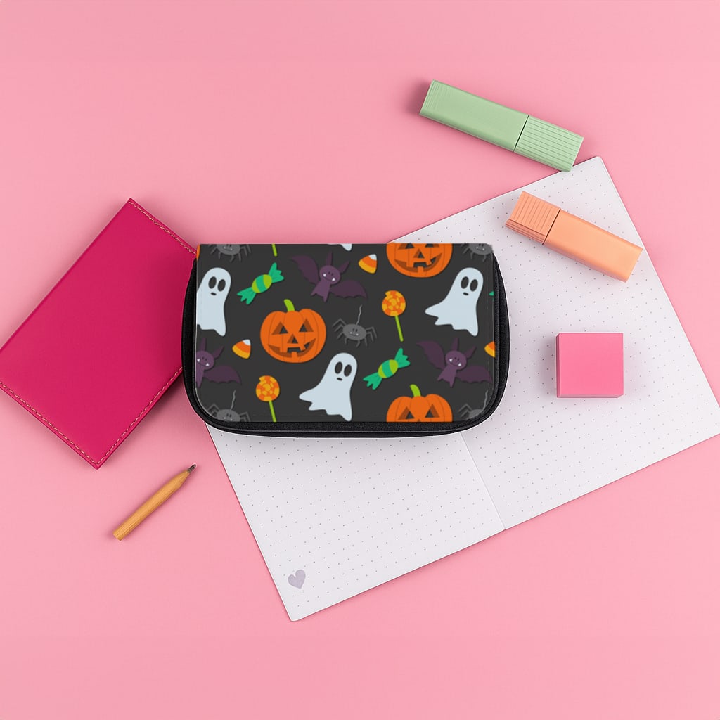 Colourful Halloween Pattern Pencil Case