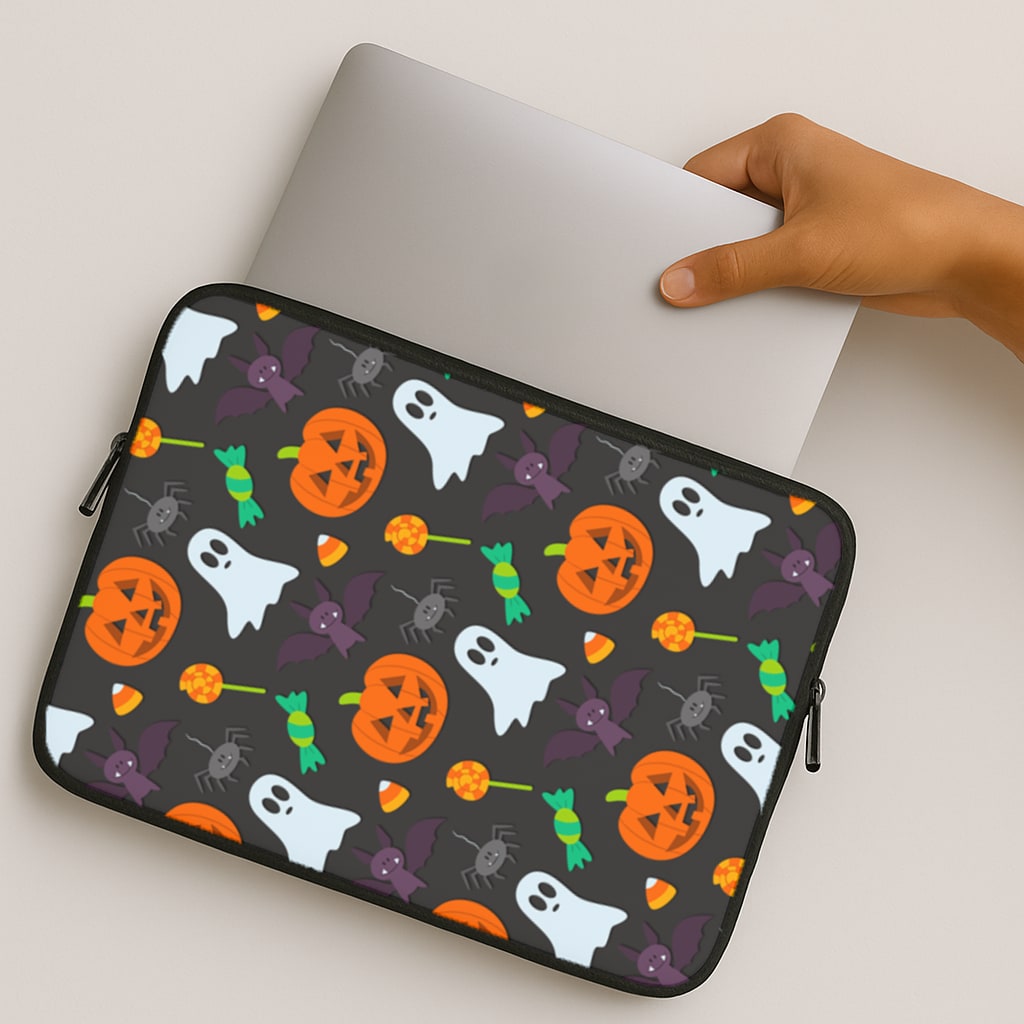 Colourful Halloween Pattern MacBook Case