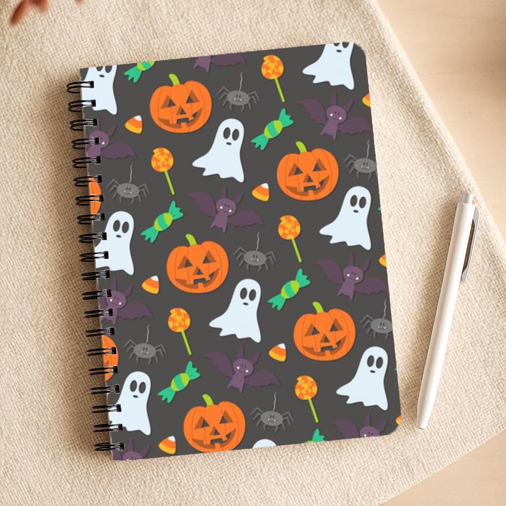 Colourful Halloween Pattern Notepad