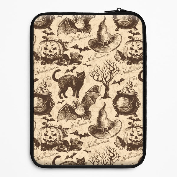 Vintage Halloween Pattern Universal Laptop Sleeve