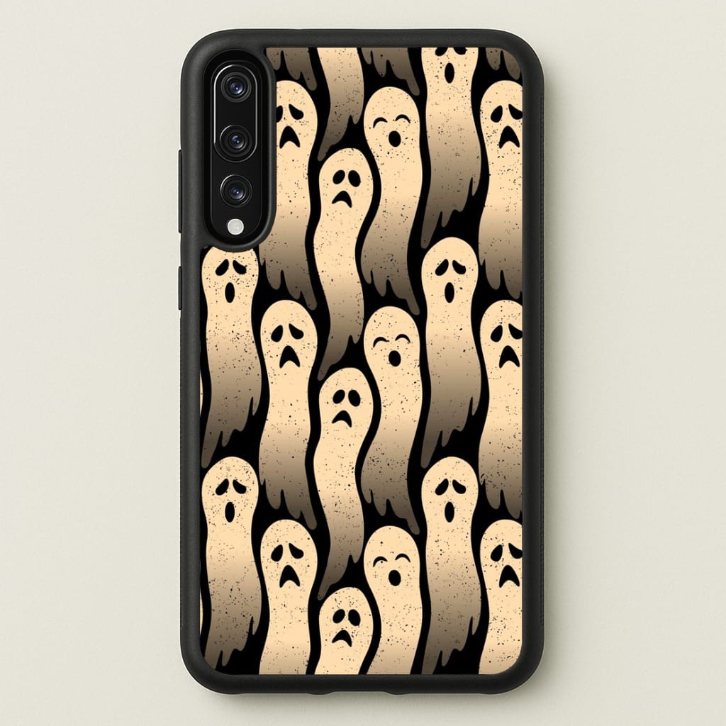 Vintage Wriggly Ghost Pattern Phone Case for Huawei P20 Pro - HAL-040-P20P