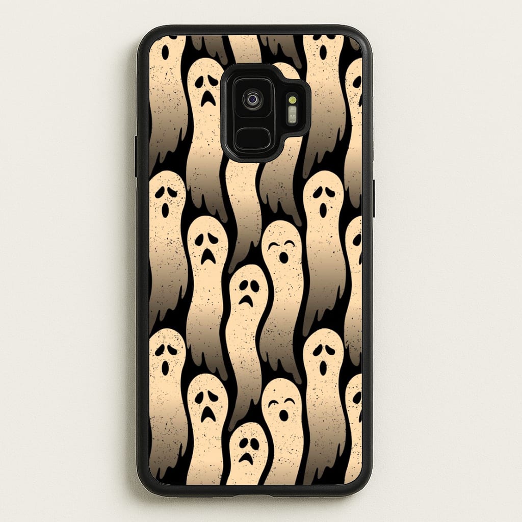 Vintage Wriggly Ghost Pattern Phone Case for Galaxy S9 - HAL-040-S9