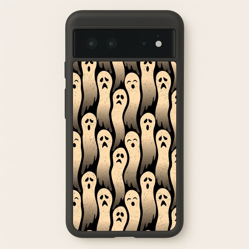 Vintage Wriggly Ghost Pattern Phone Case for Google Pixel 6 - HAL-040-GP6