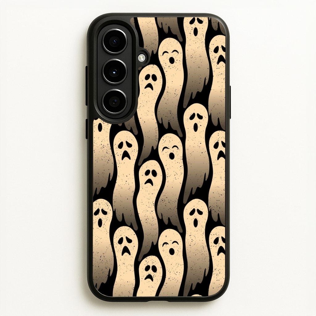 Vintage Wriggly Ghost Pattern Phone Case for Galaxy A56 - HAL-040-A56