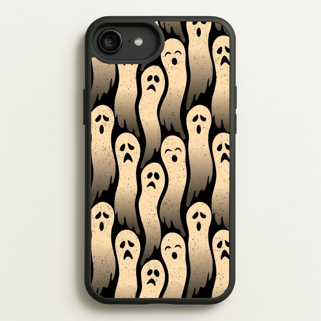 Vintage Wriggly Ghost Pattern Phone Case for iPhone 6 Plus / 7 Plus / 8 Plus - HAL-040-7+