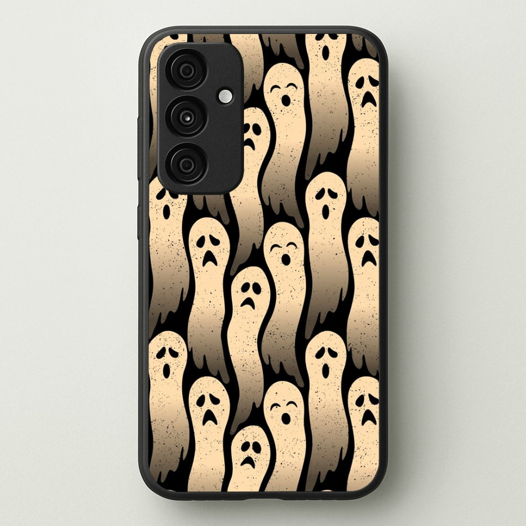 Vintage Wriggly Ghost Pattern Phone Case for Galaxy A35 - HAL-040-A35