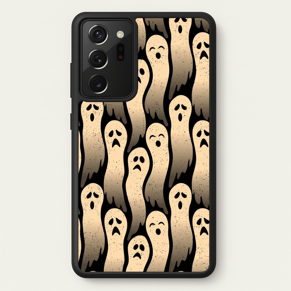 Vintage Wriggly Ghost Pattern Phone Case for Galaxy Note 20 Ultra - HAL-040-N20Ultra