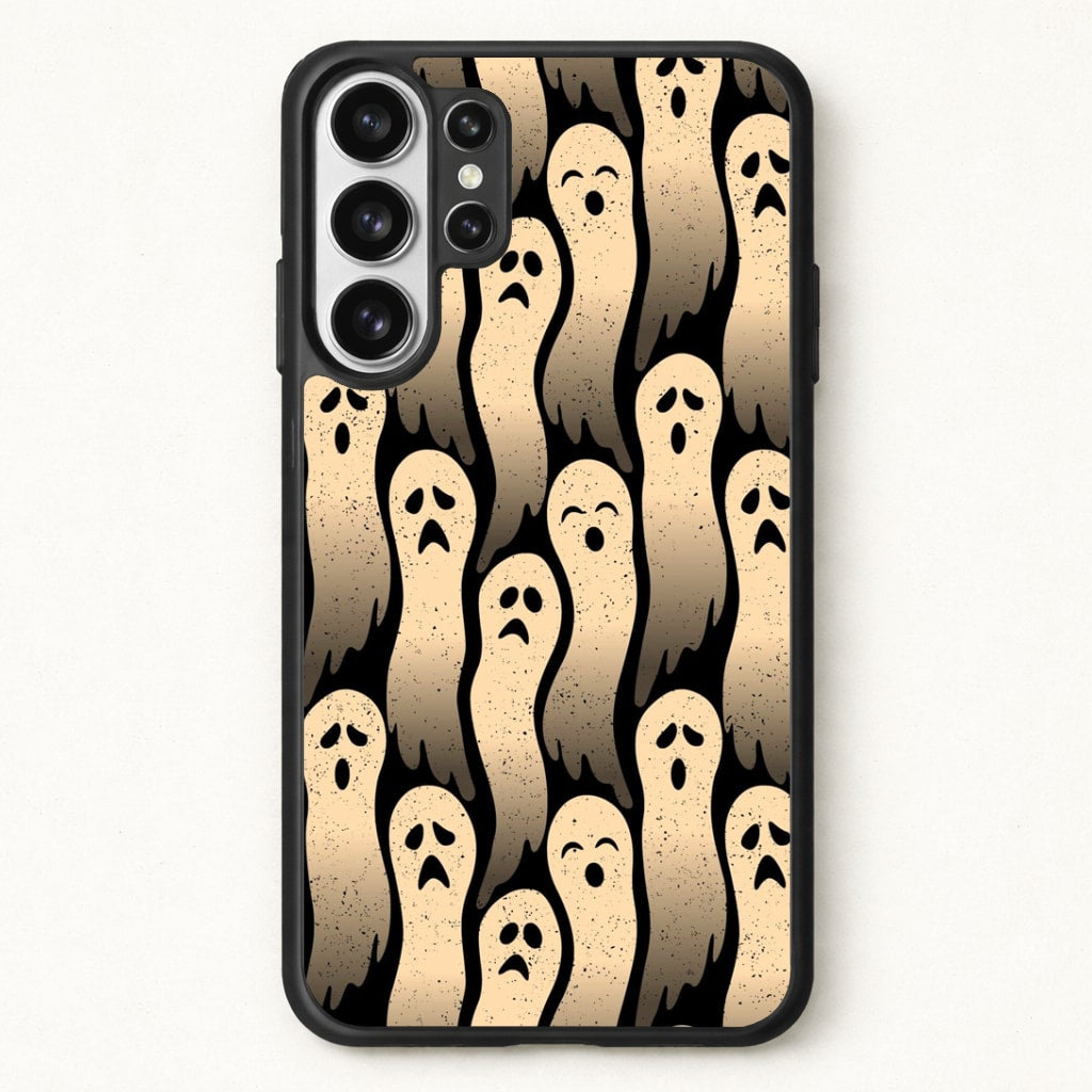 Vintage Wriggly Ghost Pattern Phone Case for Galaxy S26 Ultra