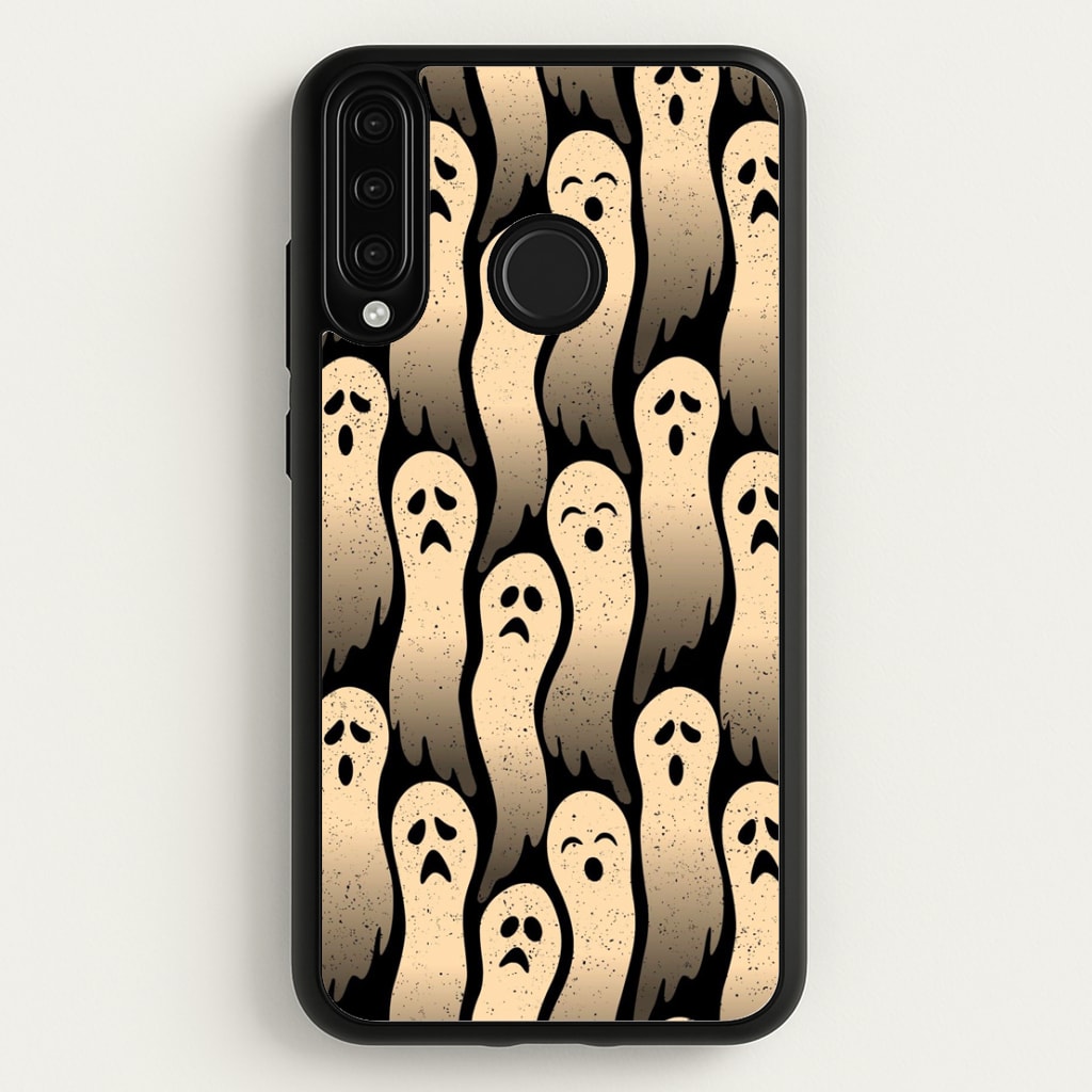 Vintage Wriggly Ghost Pattern Phone Case for Huawei P30 Lite - HAL-040-P30L