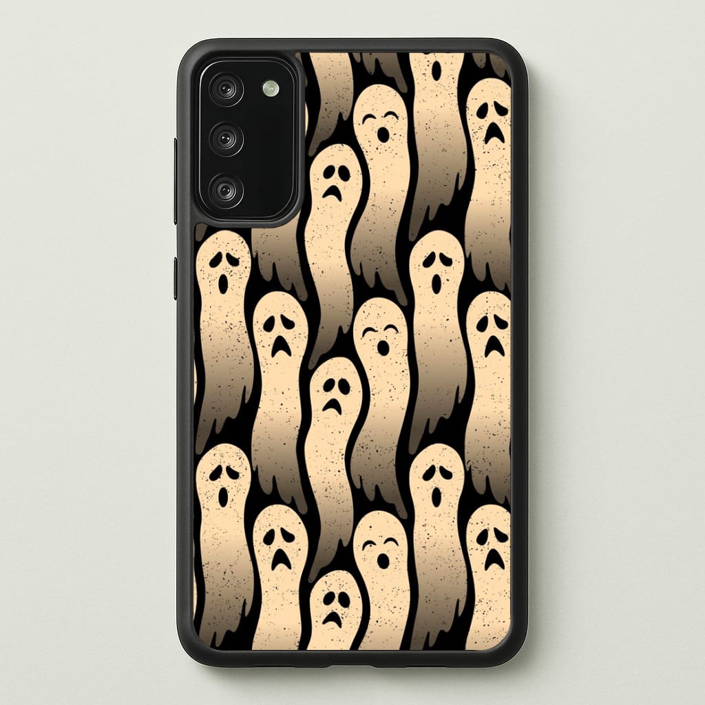 Vintage Wriggly Ghost Pattern Phone Case for Galaxy A41 - HAL-040-A41