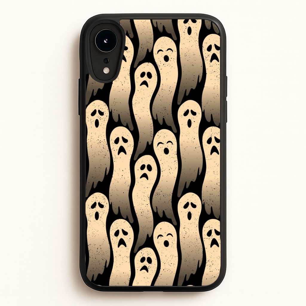 Vintage Wriggly Ghost Pattern Phone Case for iPhone XR - HAL-040-XR