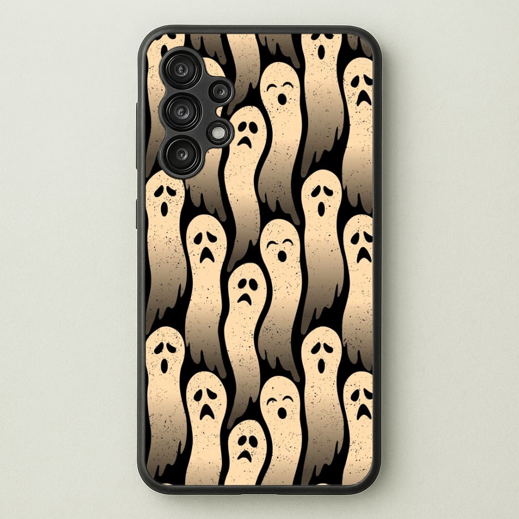 Vintage Wriggly Ghost Pattern Phone Case for Galaxy A13 - HAL-040-A13