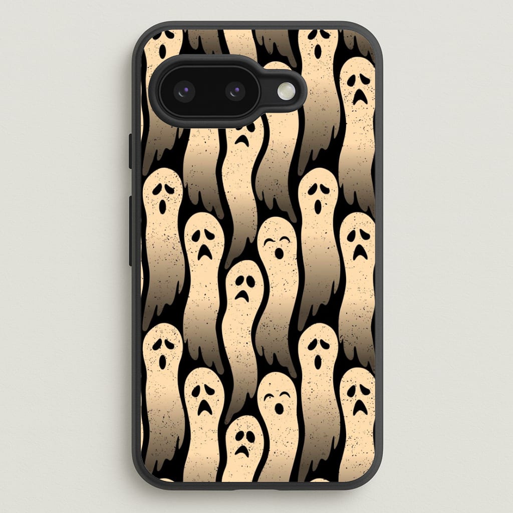 Vintage Wriggly Ghost Pattern Phone Case for Google Pixel 9a - HAL-040-GP9a
