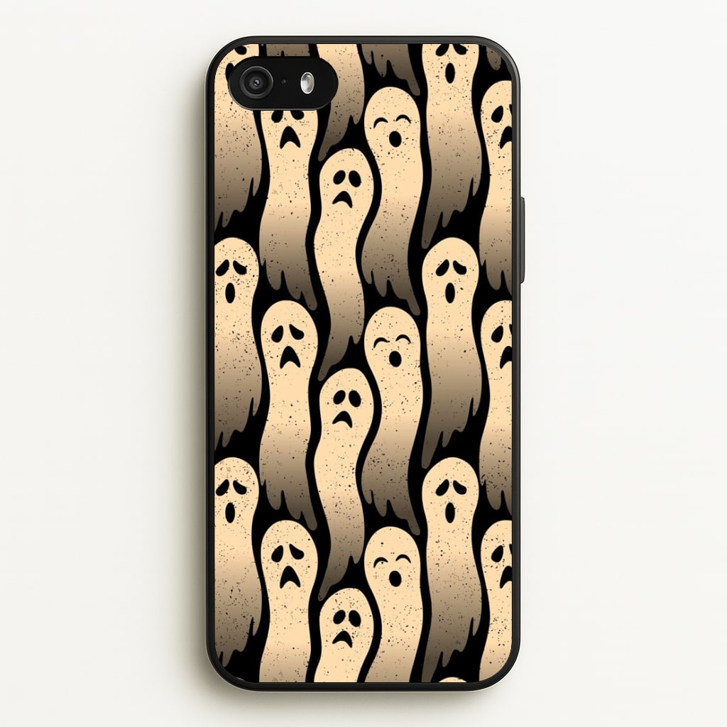 Vintage Wriggly Ghost Pattern Phone Case for iPhone 5 / 5s / SE 2016 - HAL-040-5