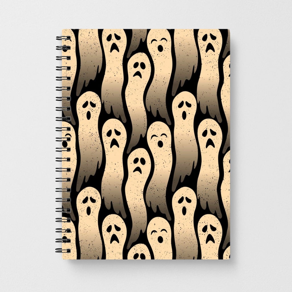 Vintage Wriggly Ghost Pattern Notebook