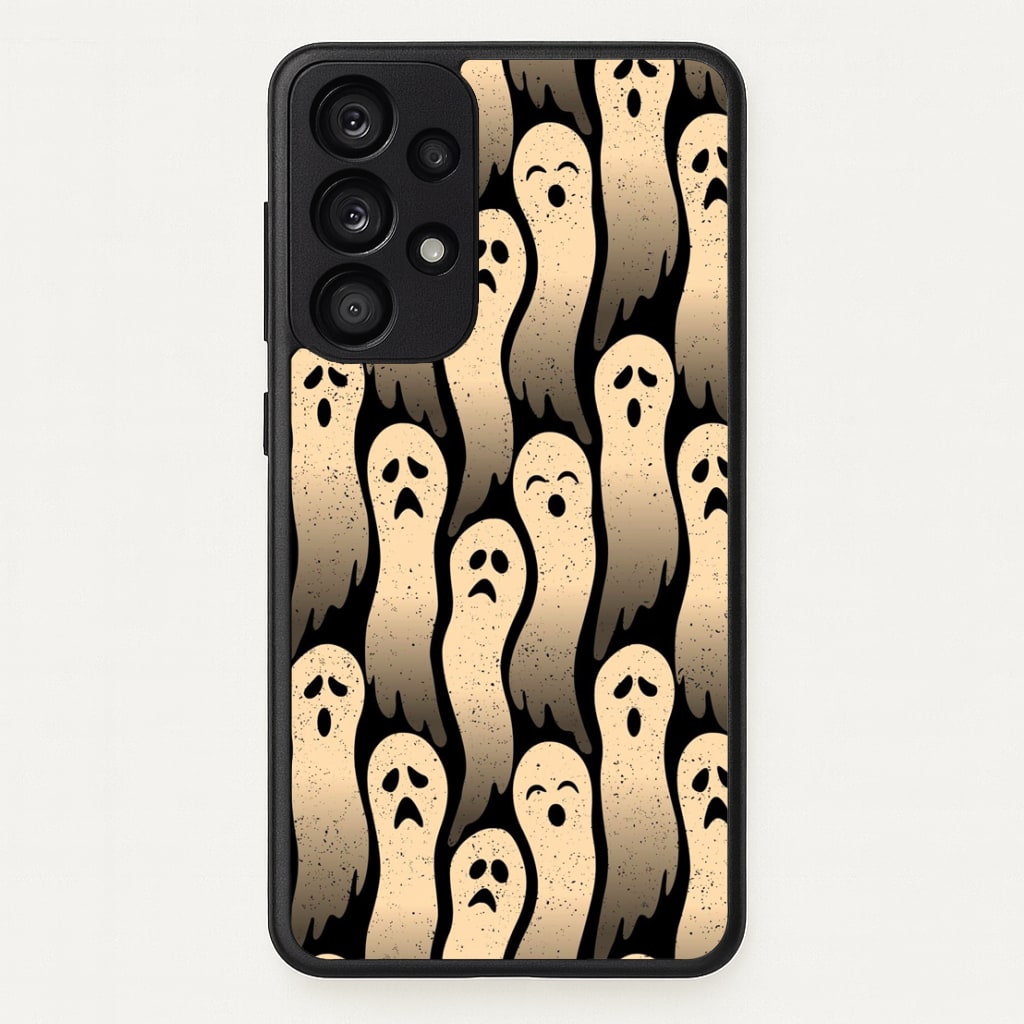 Vintage Wriggly Ghost Pattern Phone Case for Galaxy A33 - HAL-040-A33