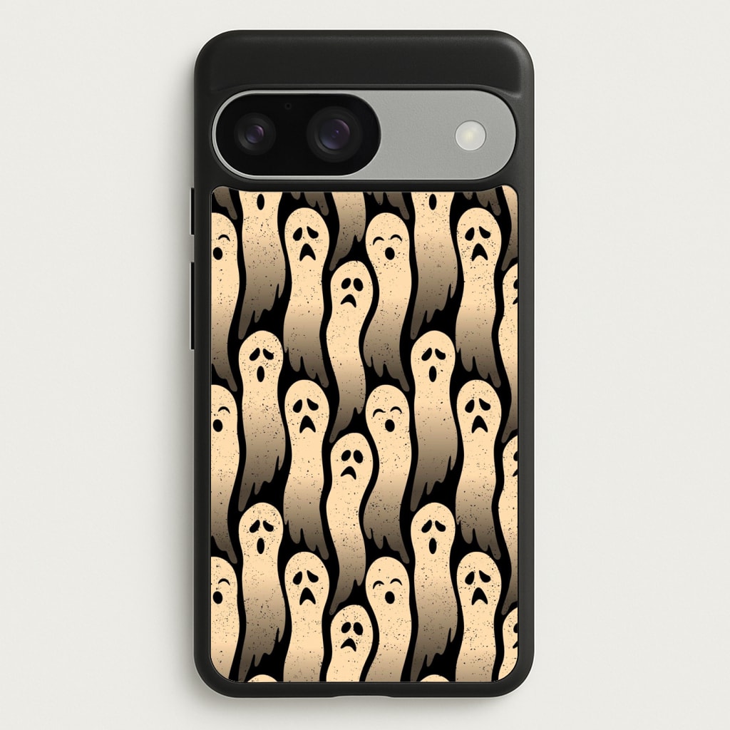 Vintage Wriggly Ghost Pattern Phone Case for Google Pixel 9 / 9 Pro - HAL-040-GP9