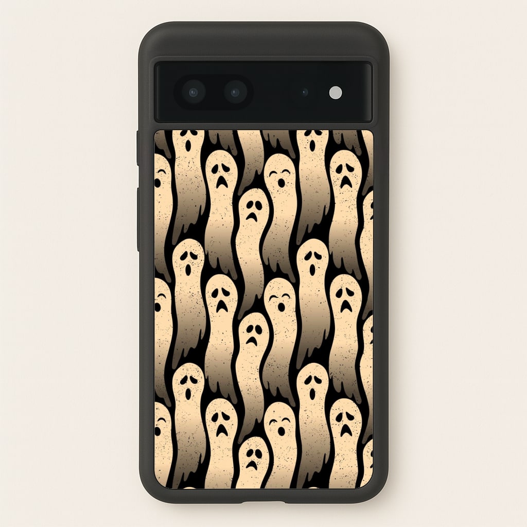 Vintage Wriggly Ghost Pattern Phone Case for Google Pixel 7 - HAL-040-GP7