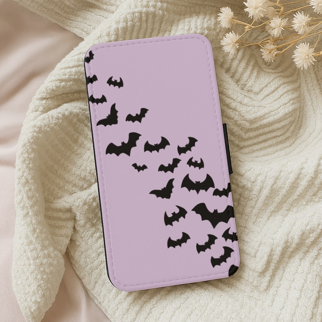 Bats - Halloween Wallet Phone Case