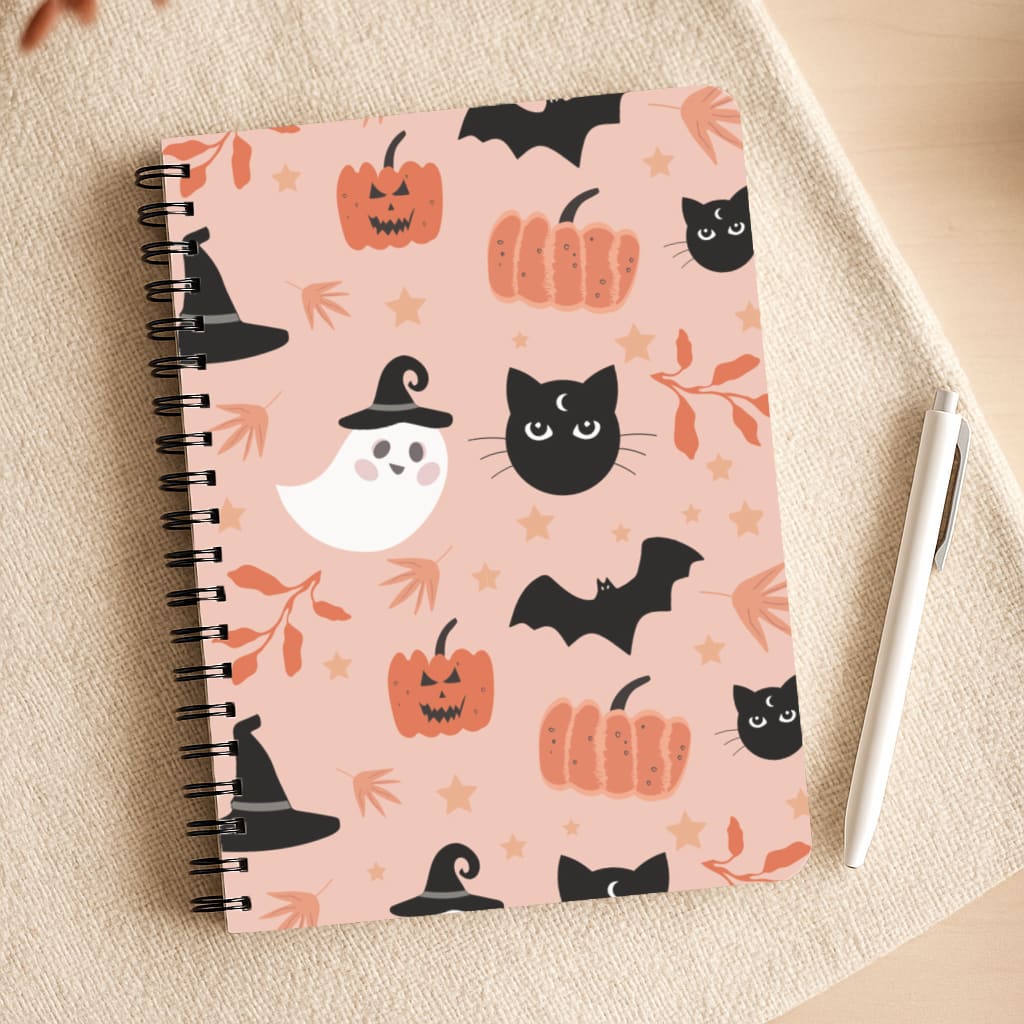 Pretty Pink Halloween Pattern Notepad