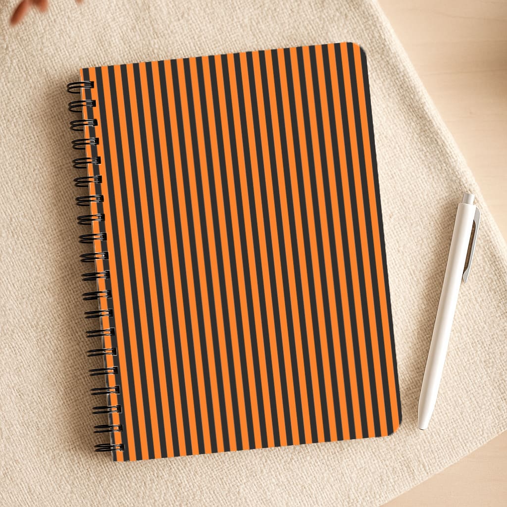 Orange & Black Stripe Notepad
