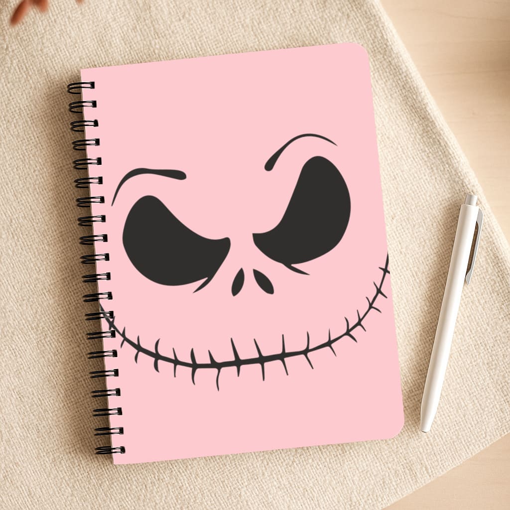Pink Jack Skeleton Notepad