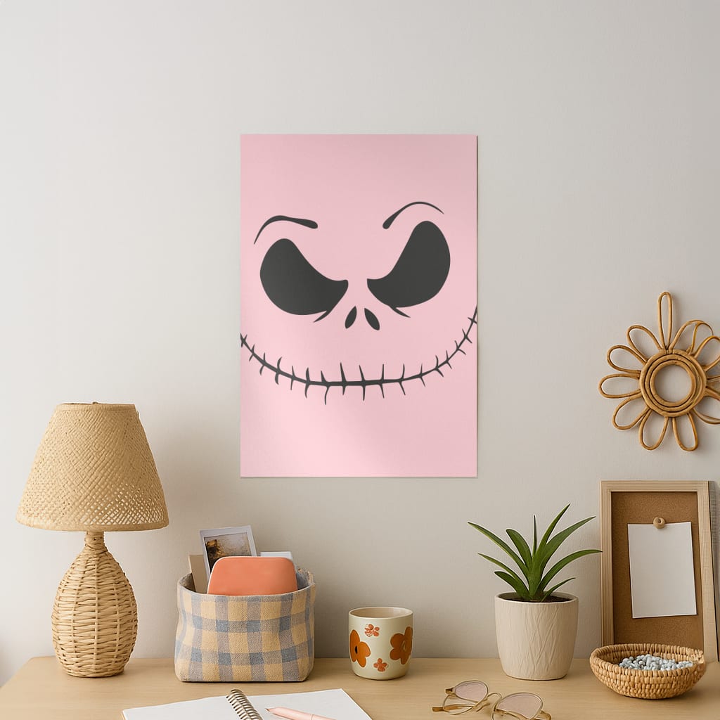 Pink Jack Skeleton Art Print