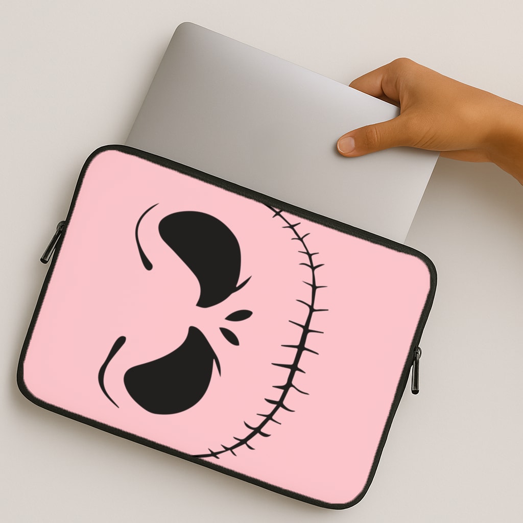 Pink Jack Skeleton MacBook Case