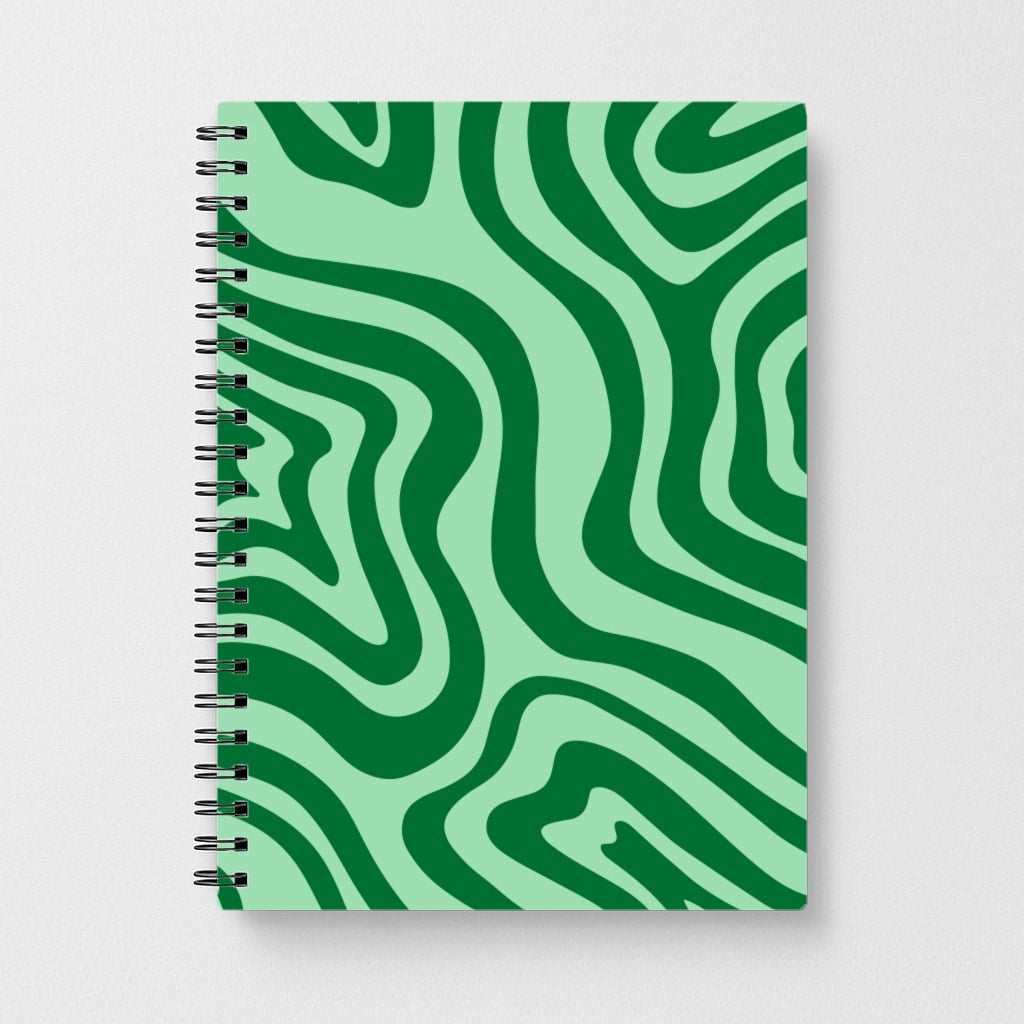 Green Abstract Halloween Notebook