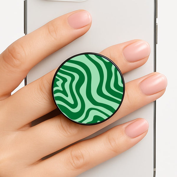 Green Abstract Halloween Phone Grip