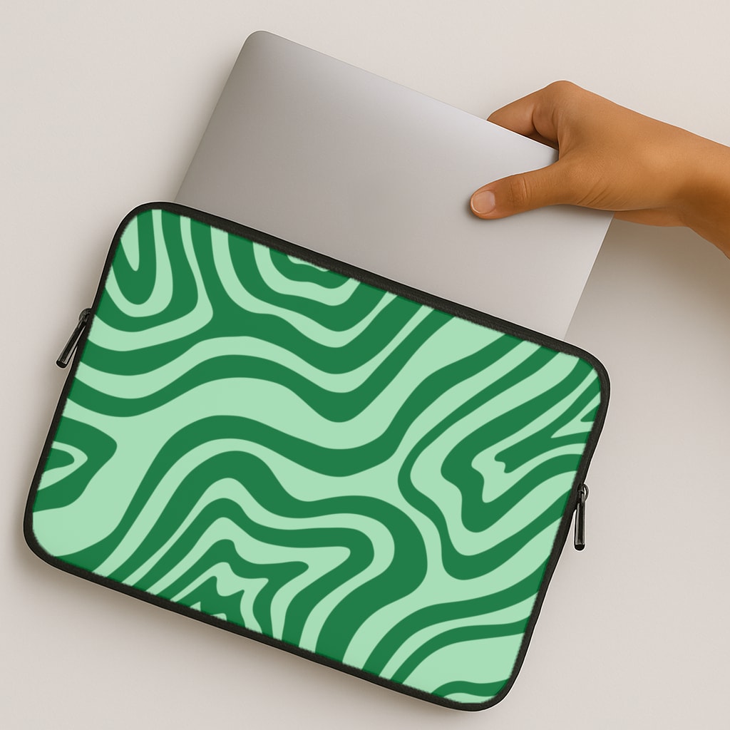 Green Abstract Halloween MacBook Case
