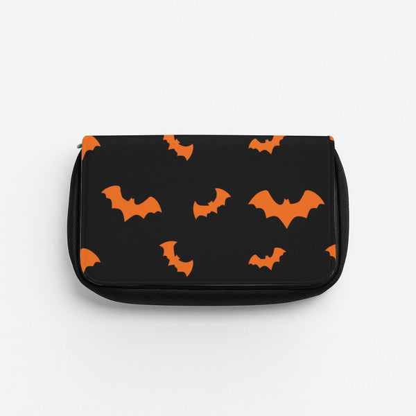Orange Bat Pencil Case
