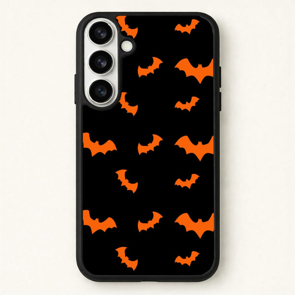 Orange Bat Phone Case for Galaxy S26 Plus