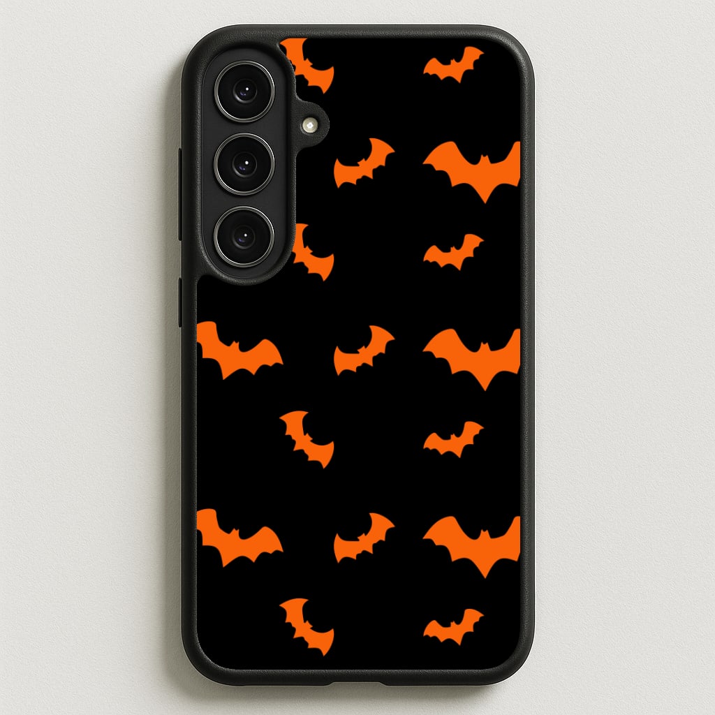 Orange Bat Phone Case for Galaxy S25FE