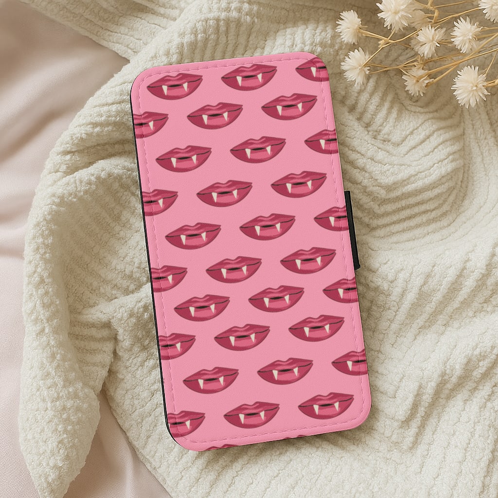 Fangs - Halloween Wallet Phone Case