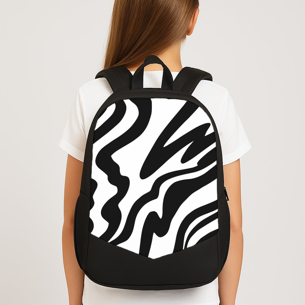 Black And White - Halloween Large School Bag
