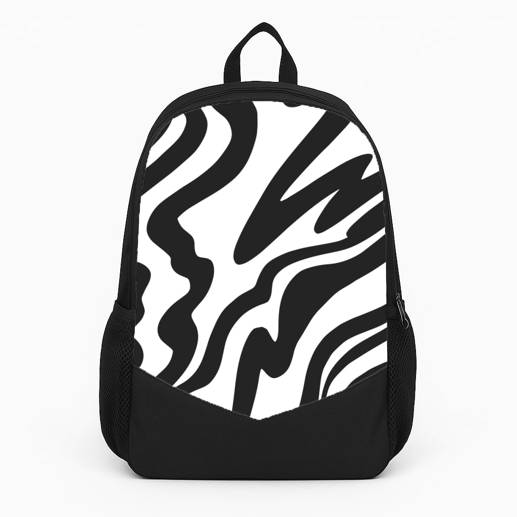 Black And White - Halloween Large Backpack