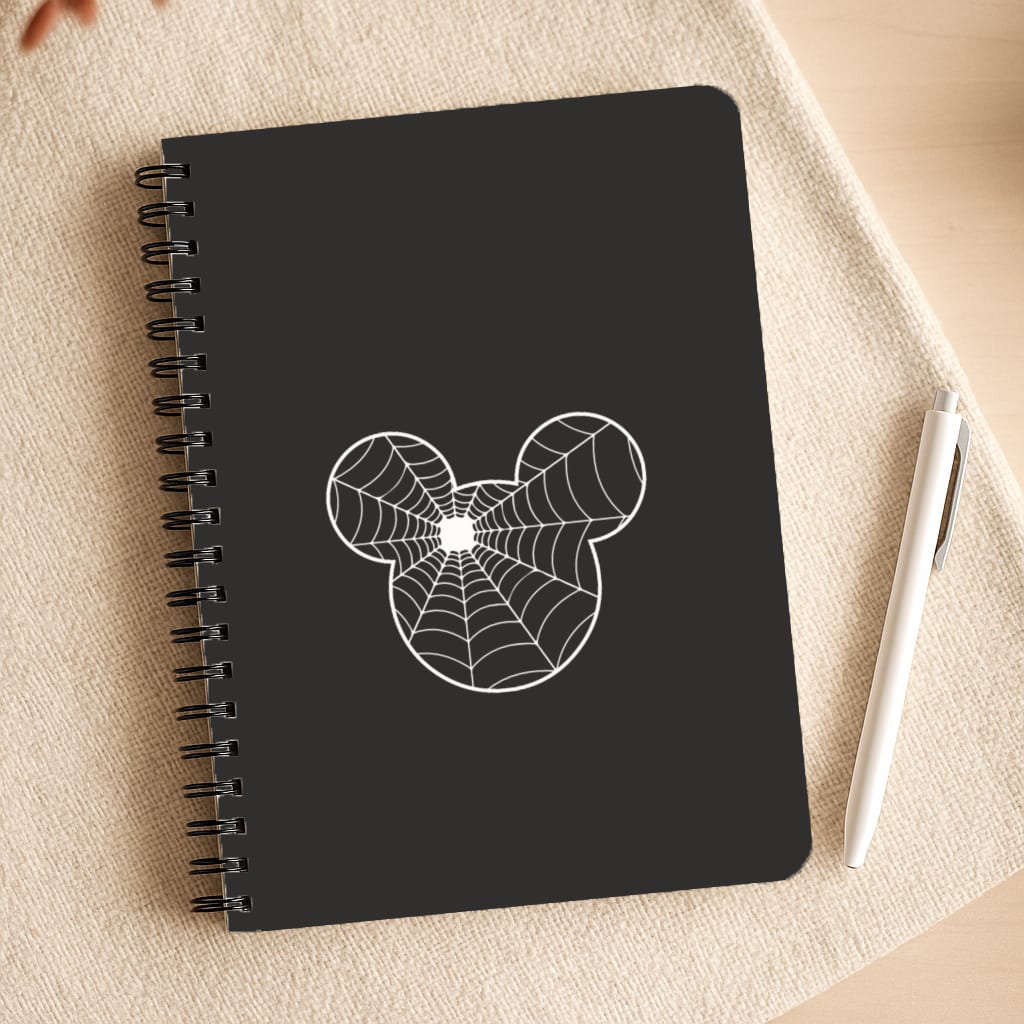 Fairytale Mouse Spider Web - Halloween Notepad