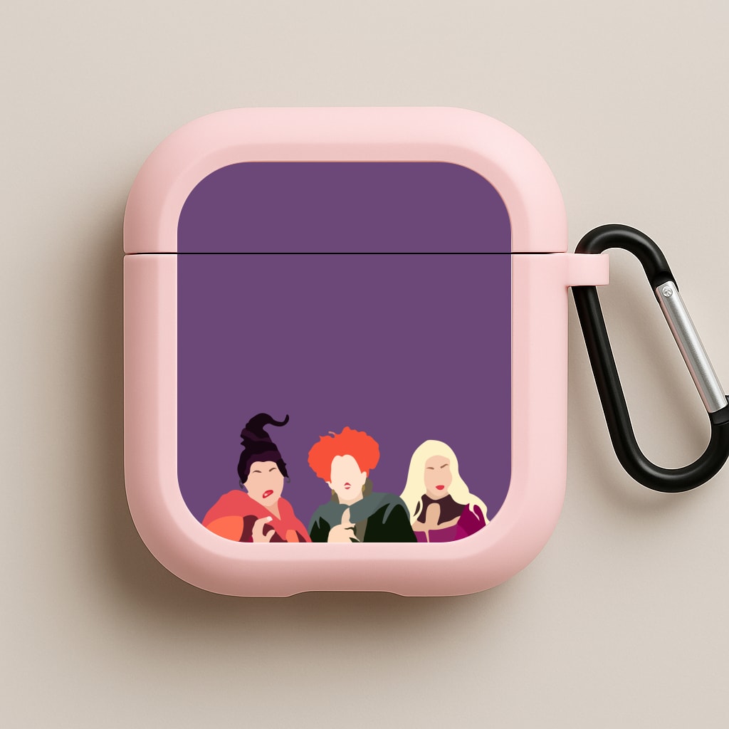 Hocus Halloween Witches - Halloween Pink AirPods Case