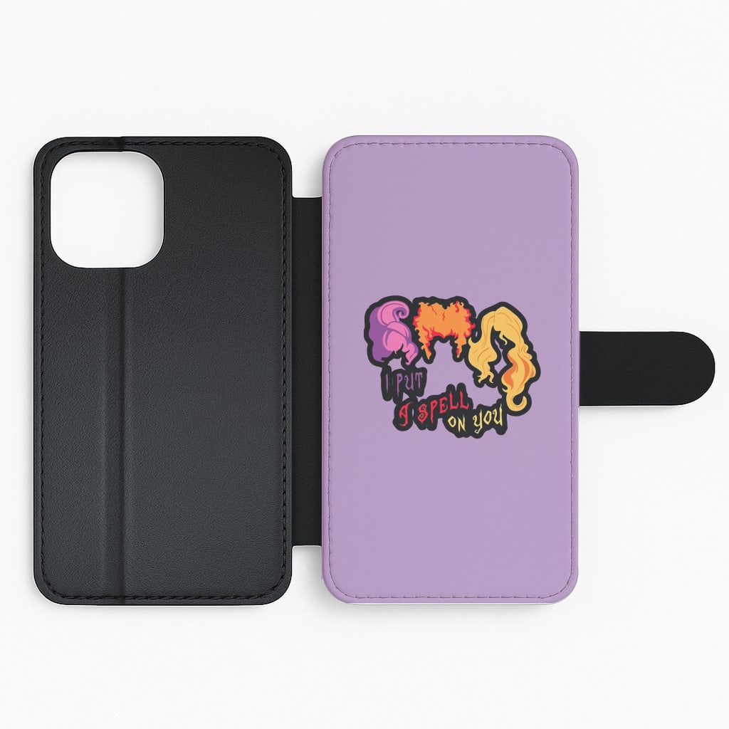I Put A Spell On You - Halloween Flip Phone Case
