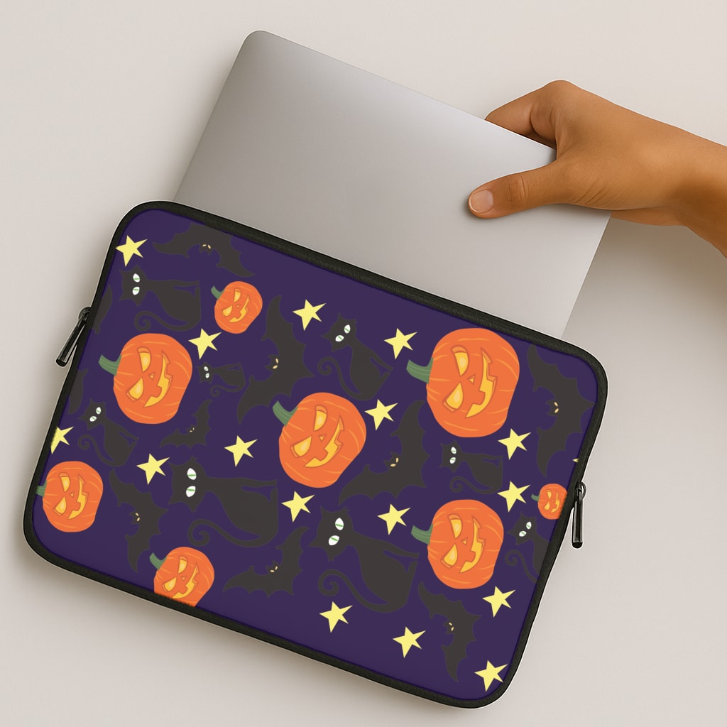 Pumpkin And Cats - Halloween MacBook Case