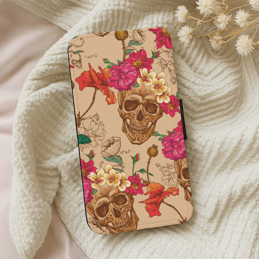 Calavera - Halloween Wallet Phone Case