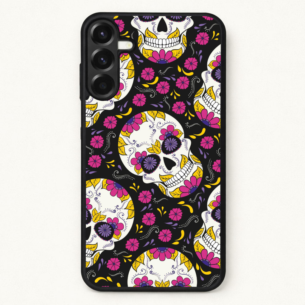 Calavera Pattern - Halloween Phone Case for Galaxy A17