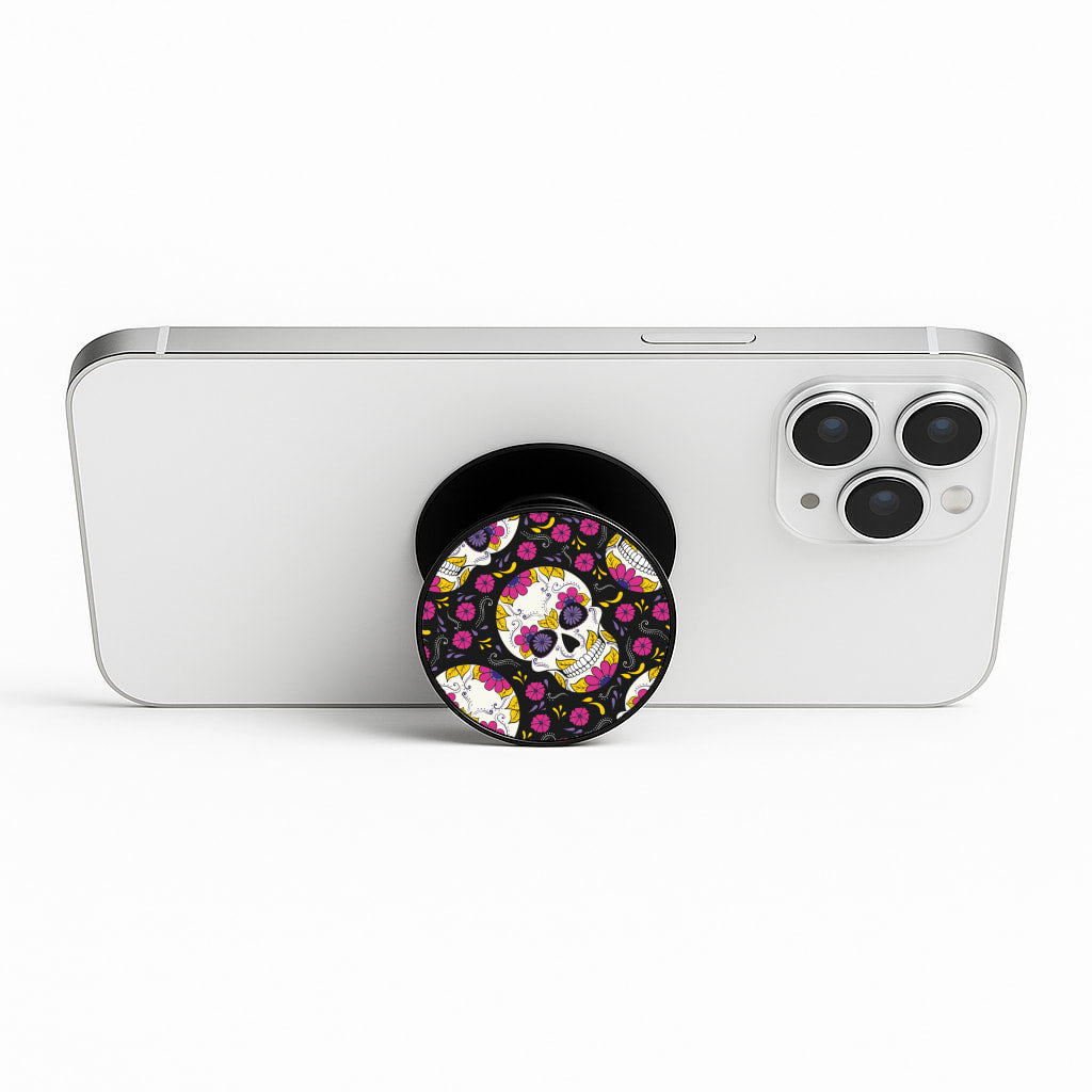 Calavera Pattern - Halloween Phone Stand