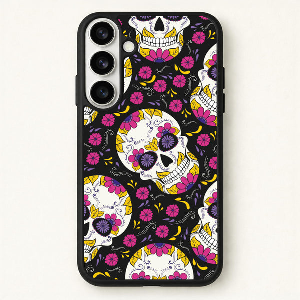 Calavera Pattern - Halloween Phone Case for Galaxy S26 Plus