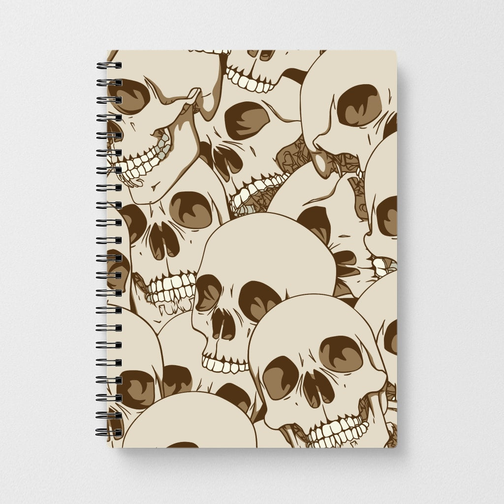 Skull Pattern - Halloween Notebook