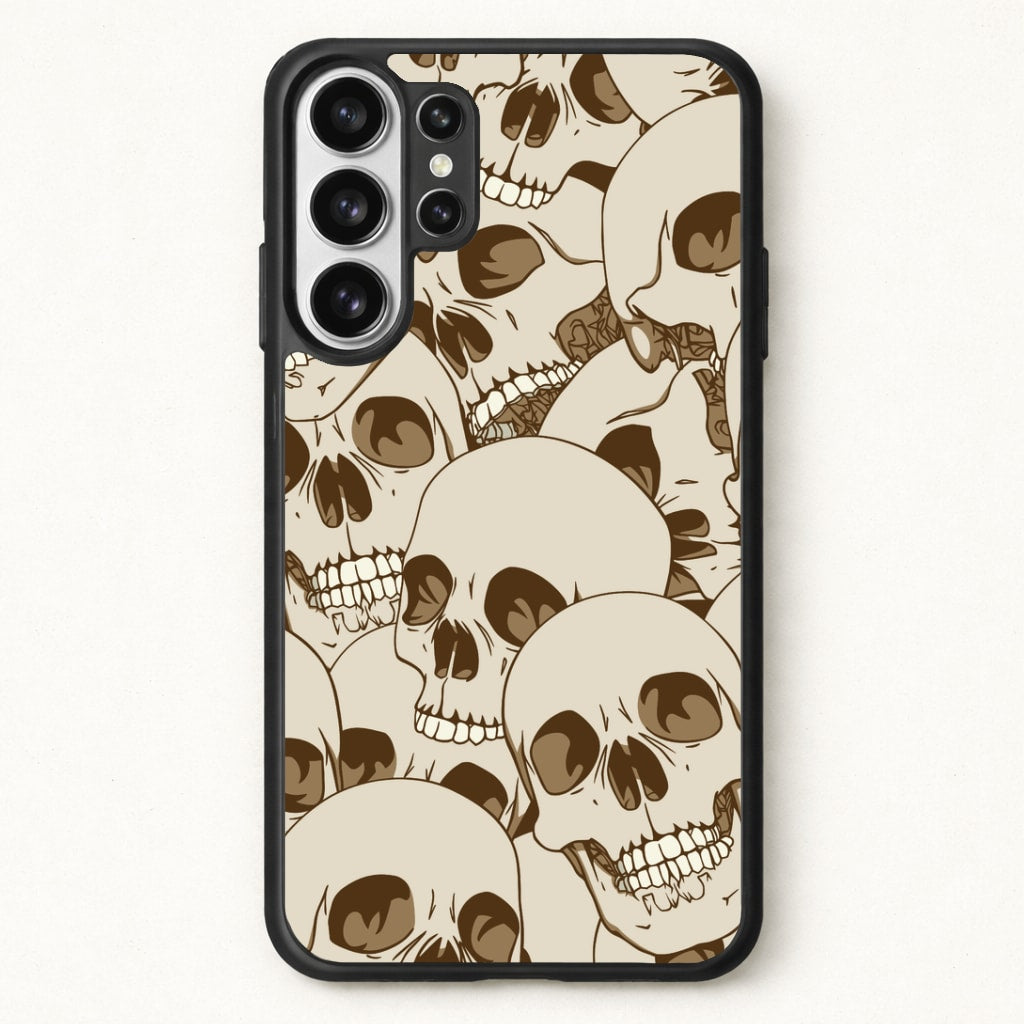 Skull Pattern - Halloween Phone Case for Galaxy S26 Ultra