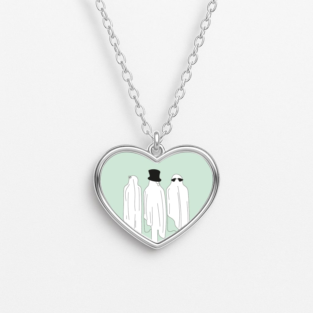 Ghost Crew - Halloween Heart Necklace