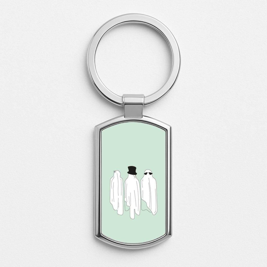 Ghost Crew - Halloween Silver Keyring