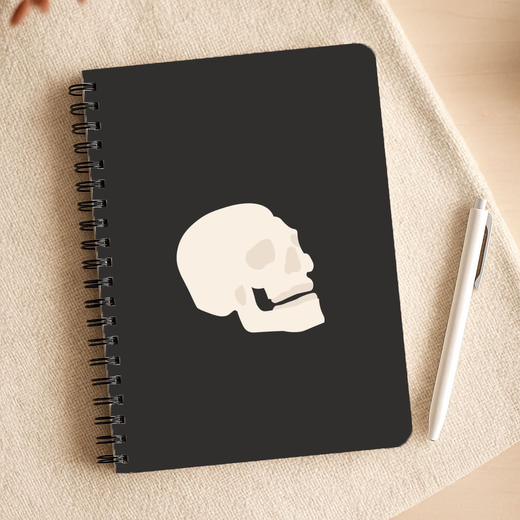 Skull Outline - Halloween Notepad